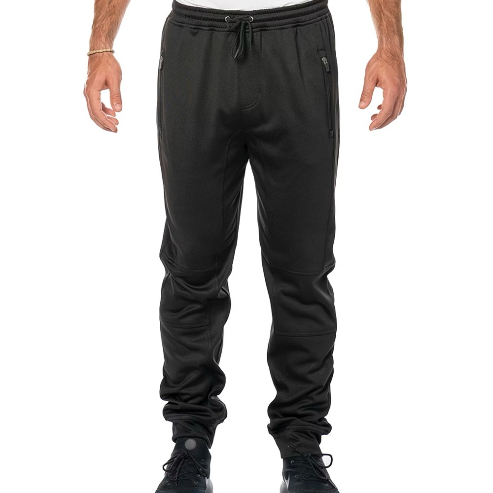 Burnside Tech Fleece Jogger Sweatpants Black with Camo accents LG NWT